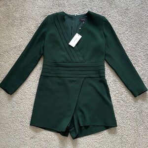 Beautiful new Karen Millen playsuit in dark green size US 12